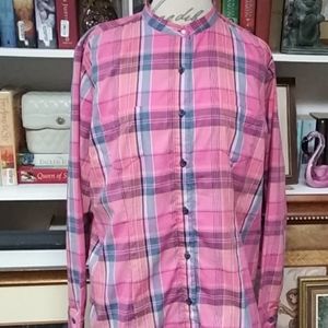Wrangler Plaid Button Front Blouse Size XXL